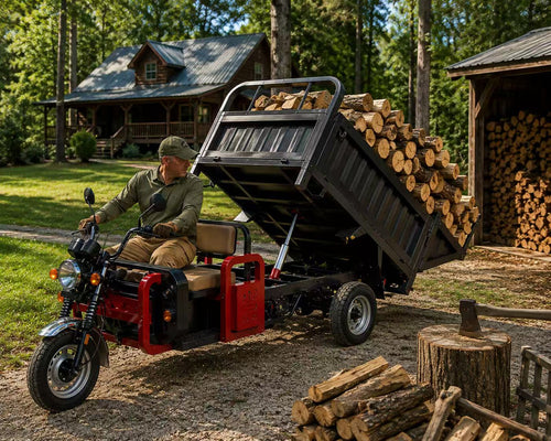 Electric Dump Vehicles: Make Firewood Hauling Easier Around Your Property