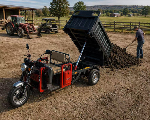 Hydraulic Dump Electric Utility Vehicle for Heavy-Duty Work
