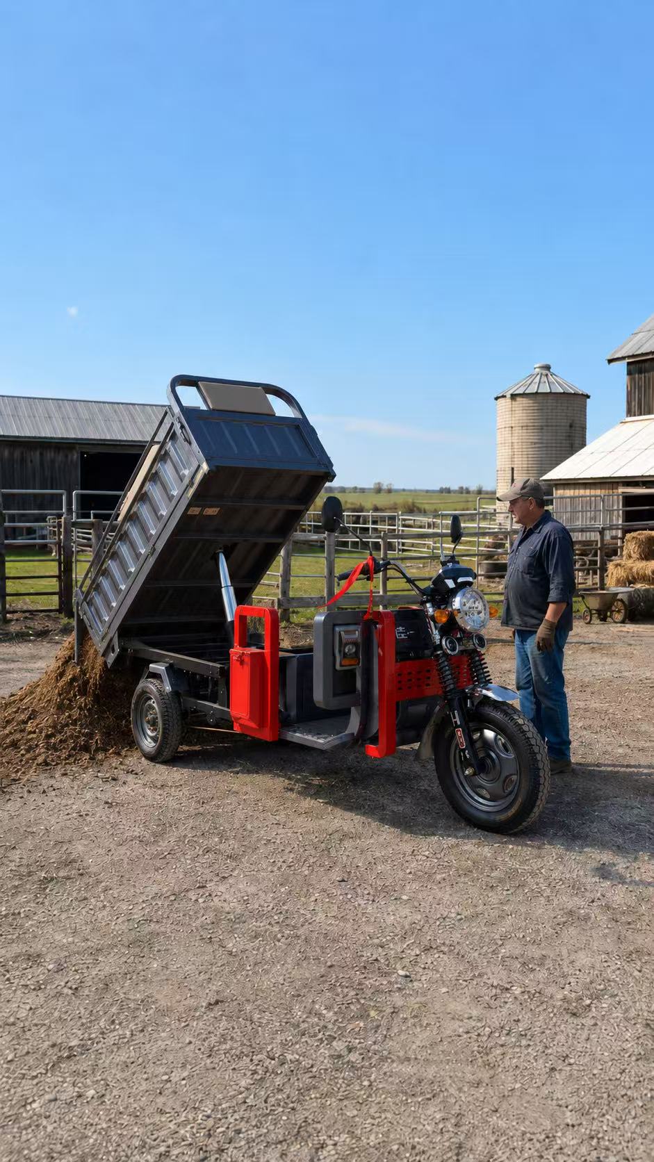 Safe Hydraulic Dumping Requires Control, Balance, and Slow Movement