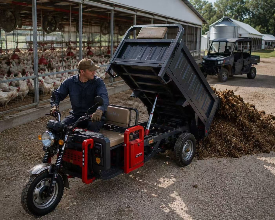 Low-Noise Poultry Farm Dump Cart
