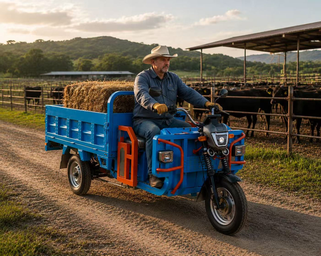 Electric Utility Vehicle for 50KM Industrial Mobility System | Agricultural & Rural Transport Solution