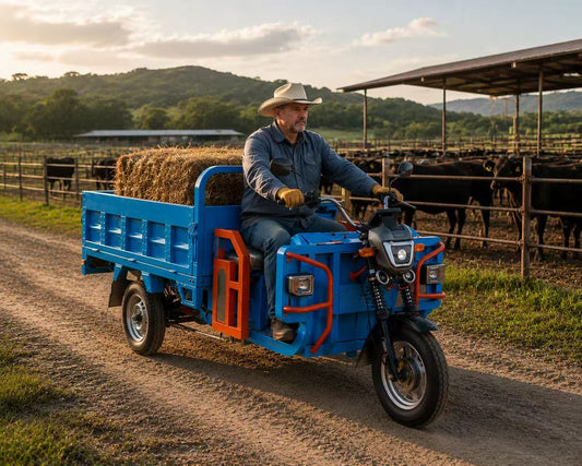 Electric Utility Vehicle for 50KM Industrial Mobility System | Agricultural & Rural Transport Solution