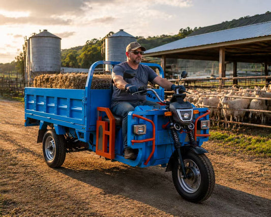 Dairy Farm Utility Vehicle, Cattle Ranch Transport Vehicle, Barn Feed Transport Vehicle, Livestock Farm Electric Cart