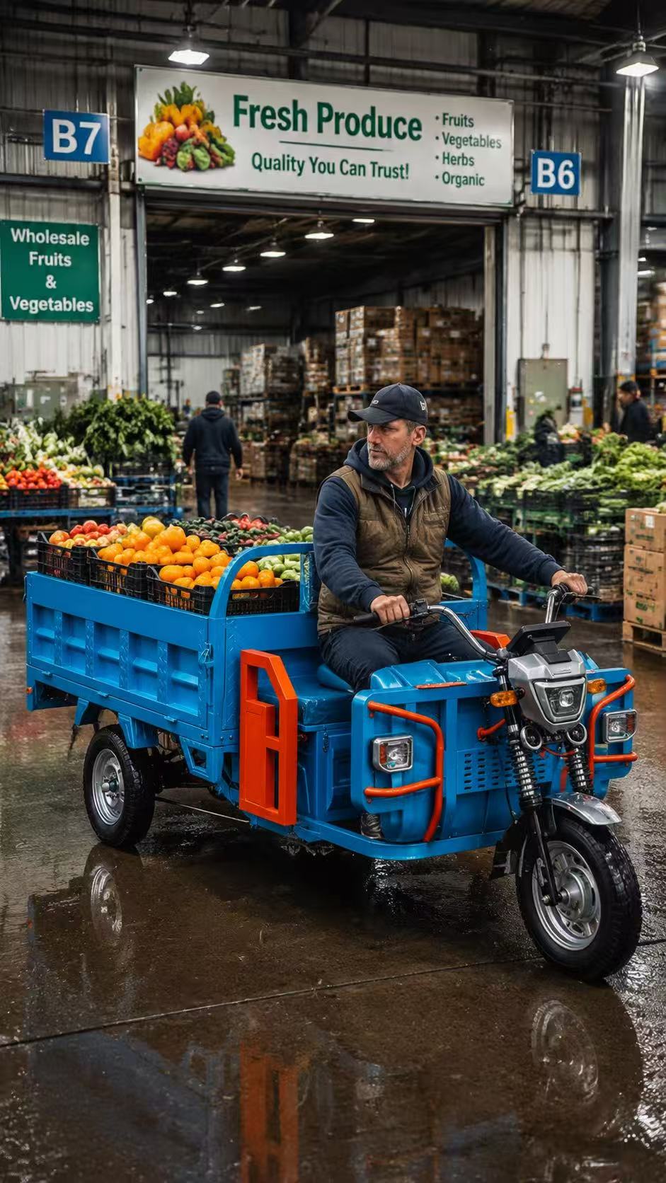 Electric Cargo Trike for Small Produce Farms