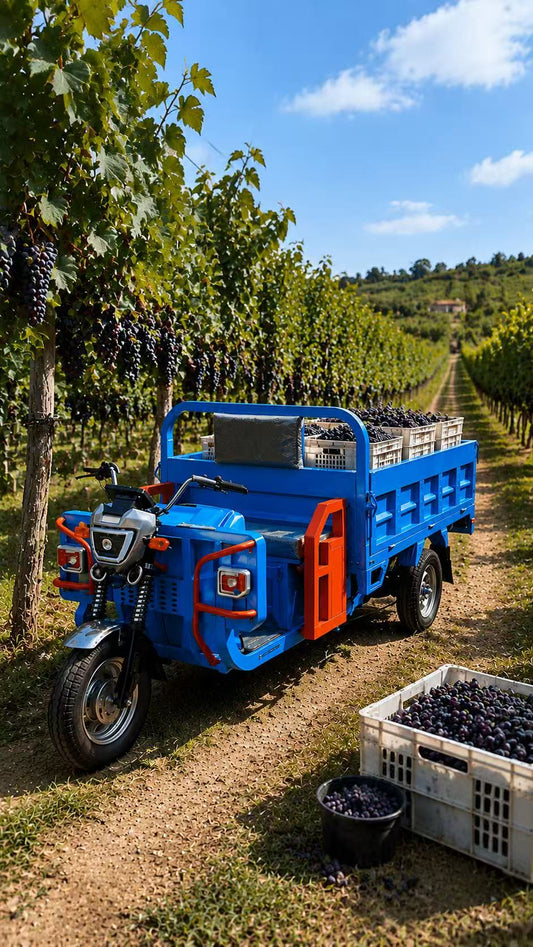 Unified Farm and Orchard Transport Efficiency System Using Electric Utility Vehicle