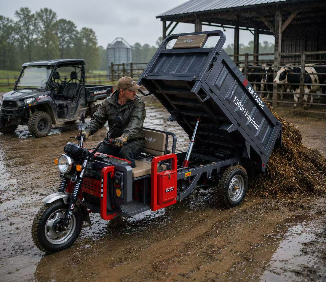 All Weather Hydraulic Dump Utility Vehicle for Daily Farm Work