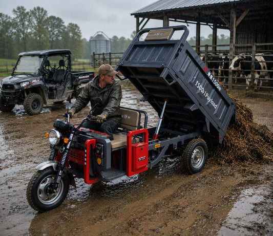 All Weather Hydraulic Dump Utility Vehicle for Daily Farm Work