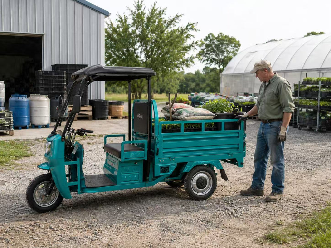 Farm Cargo Tricycle for Rough Farm Paths