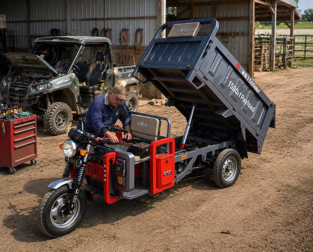 Lower Maintenance Cost with Hydraulic Dump Electric Utility Vehicles