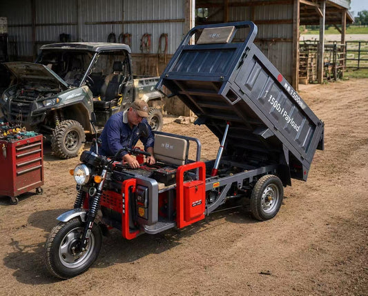 Lower Maintenance Cost with Hydraulic Dump Electric Utility Vehicles