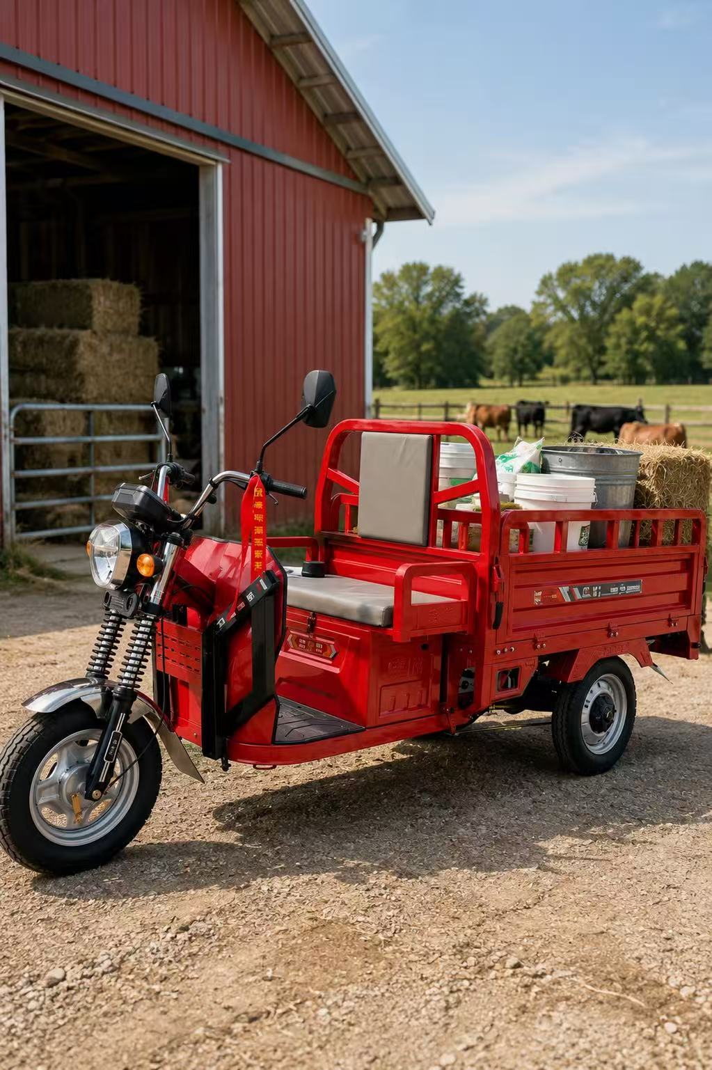 Electric Utility Tricycle for Farm Use