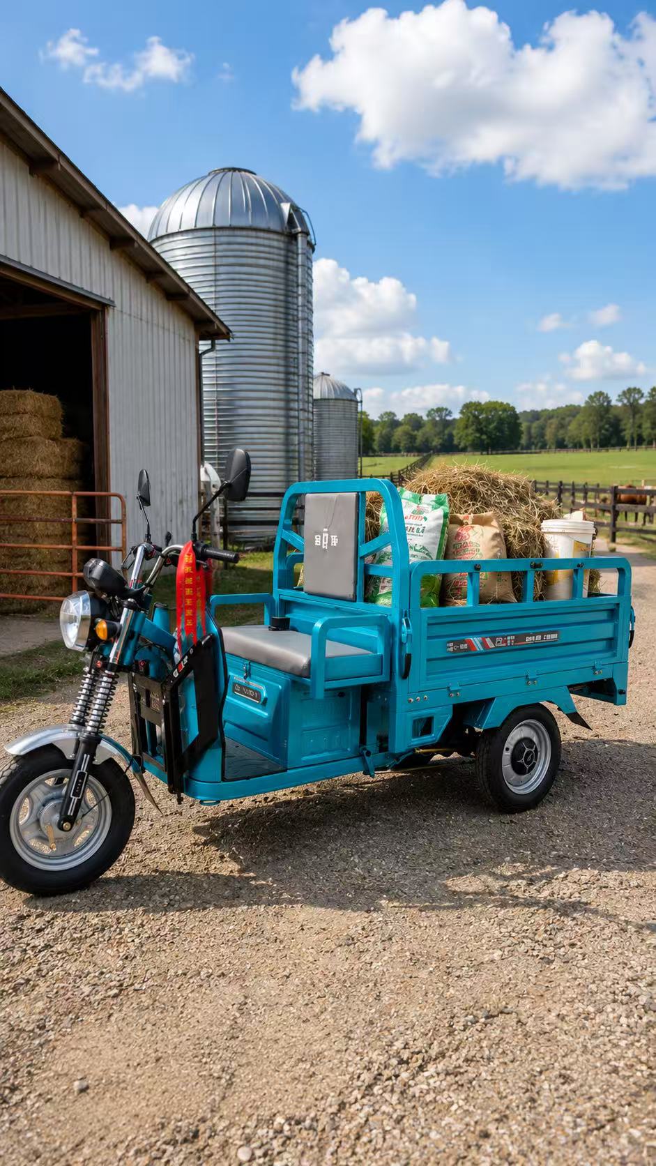 Electric Farm Utility Trike for Daily Hauling