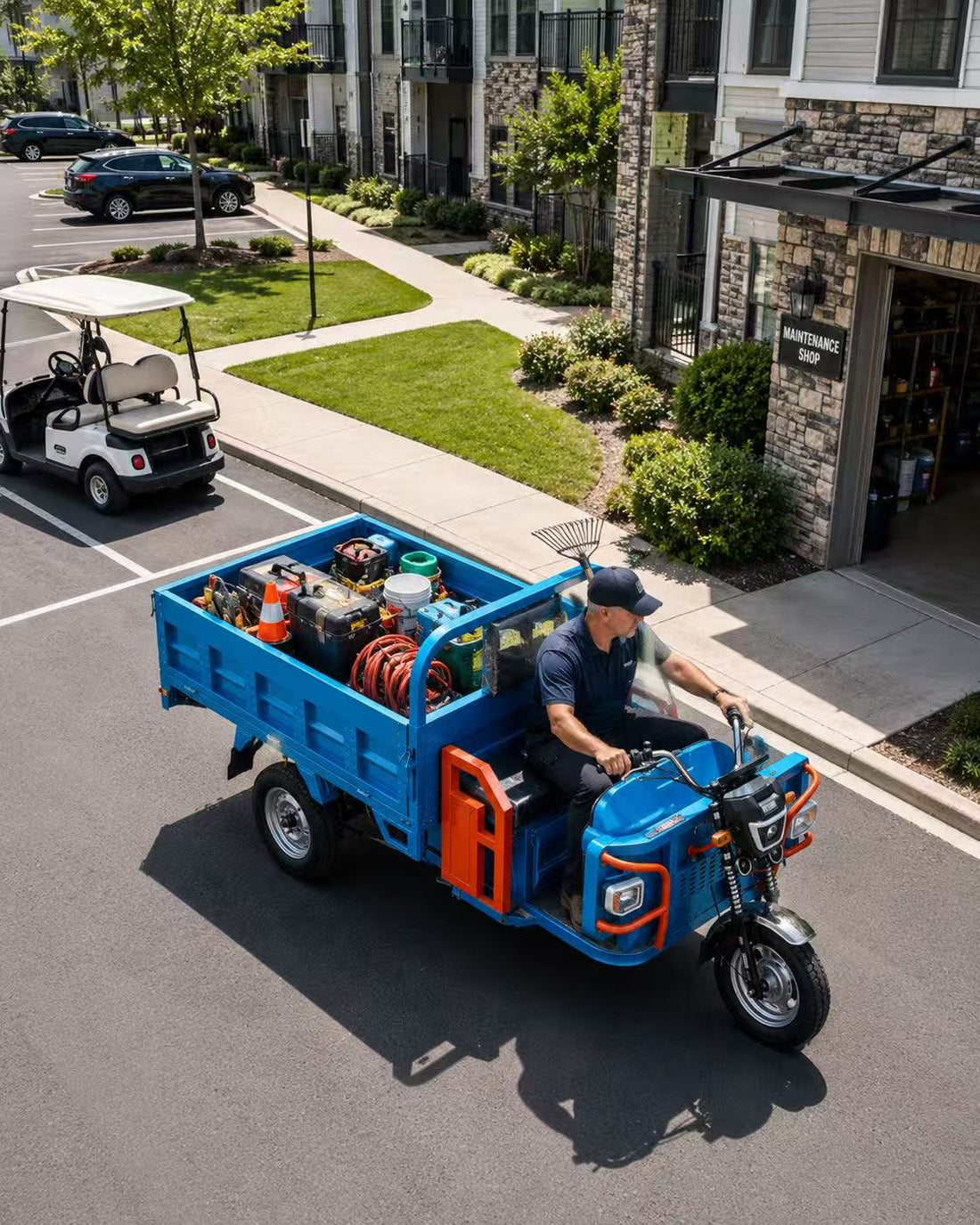 How Modern Property Maintenance Teams Reduce Daily Labor with Electric Utility Vehicles