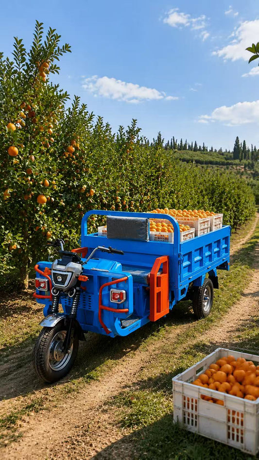 Electric Cargo Trike for Orchard Rows