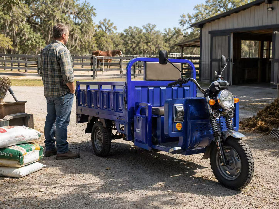 Electric Dump Cart Work Around Animals
