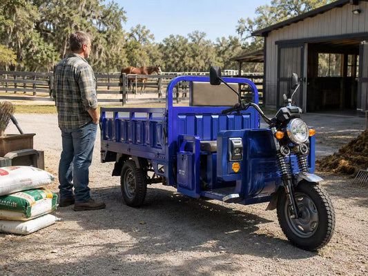 Electric Dump Cart Work Around Animals
