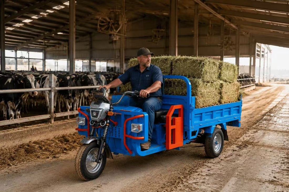 Electric Utility Vehicle for Greenhouse Transportation and Farm Material Handling