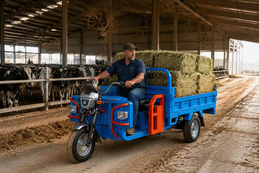 Electric Utility Vehicle for Greenhouse Transportation and Farm Material Handling