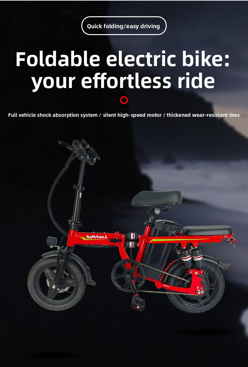 Foldable electric two-wheeled vehicle
