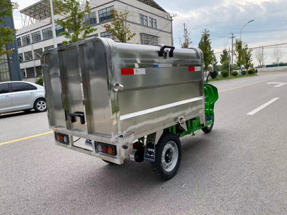 Stainless steel sunshade electric tricycle