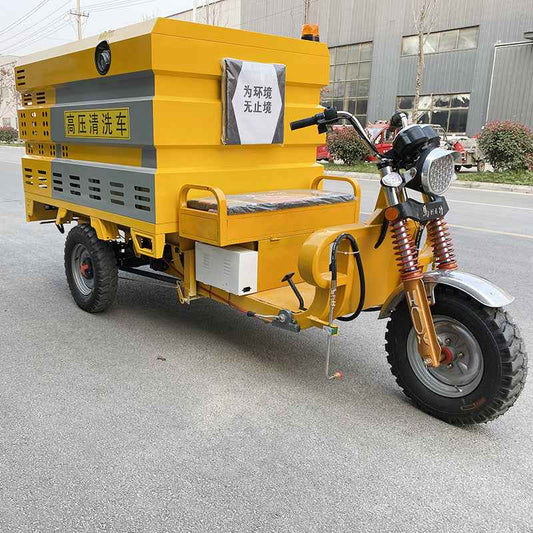 Property Sprinkler Truck 1000-Liter High-Pressure Cleaning Electric Tricycle