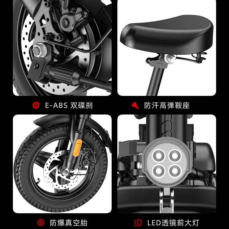 Foldable electric two-wheeled vehicle