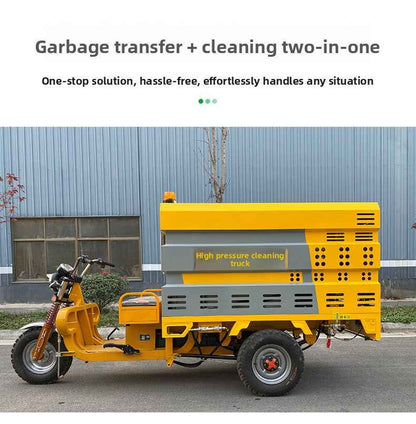 Property Sprinkler Truck 1000-Liter High-Pressure Cleaning Electric Tricycle