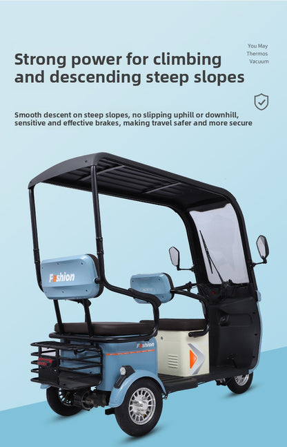 Electric tricycle for home use