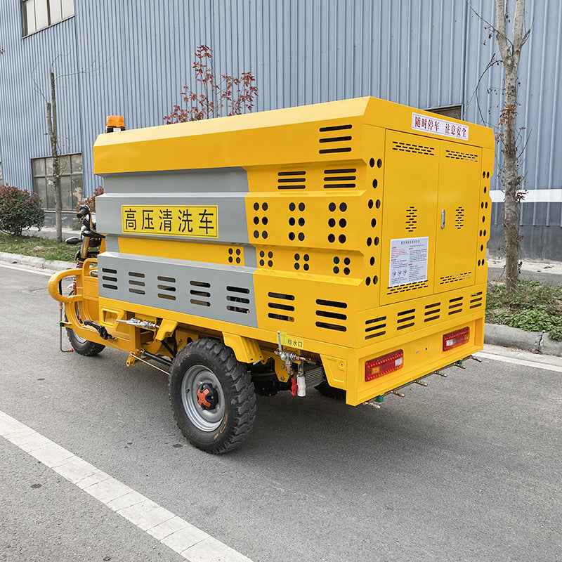 Property Sprinkler Truck 1000-Liter High-Pressure Cleaning Electric Tricycle
